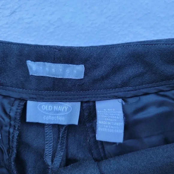 Old Navy Collection Dark Gray Charcoal Stretch Dress Pants Size 6 Regular Career - Picture 11 of 11